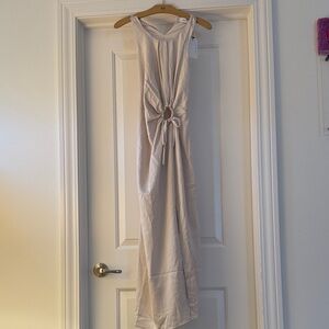 Elegant bone Sleeveless Dress